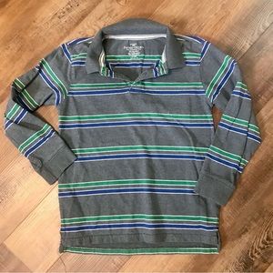 FADED Glory Boys Striped Long Sleeve Collared Shirt Size M (8) NWOT
